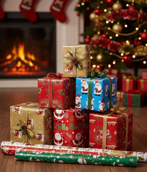 Christmas Gift Wrapping Paper Rolls