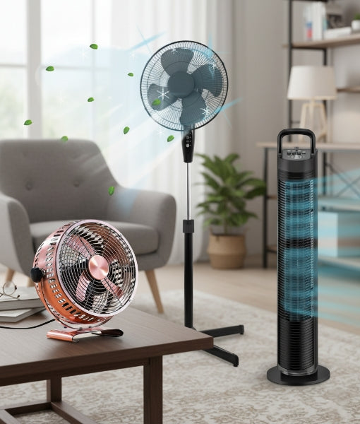 Pedestal, Stand and Desk Fan