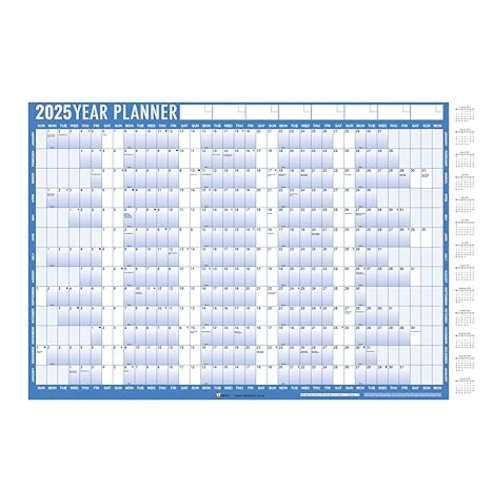 2025 Year Wall Planner A1 Large Laminated Wall Calendar