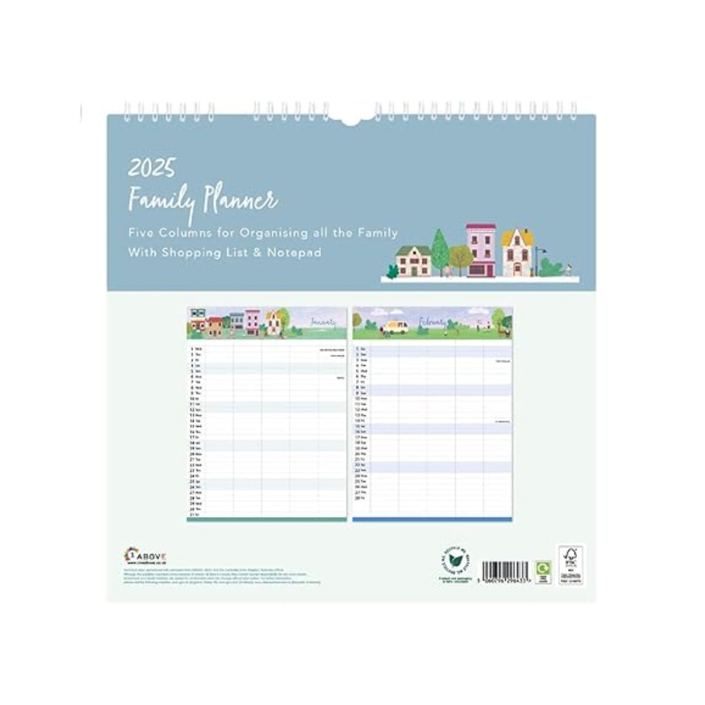 2025 Family Planner - Town Pattern