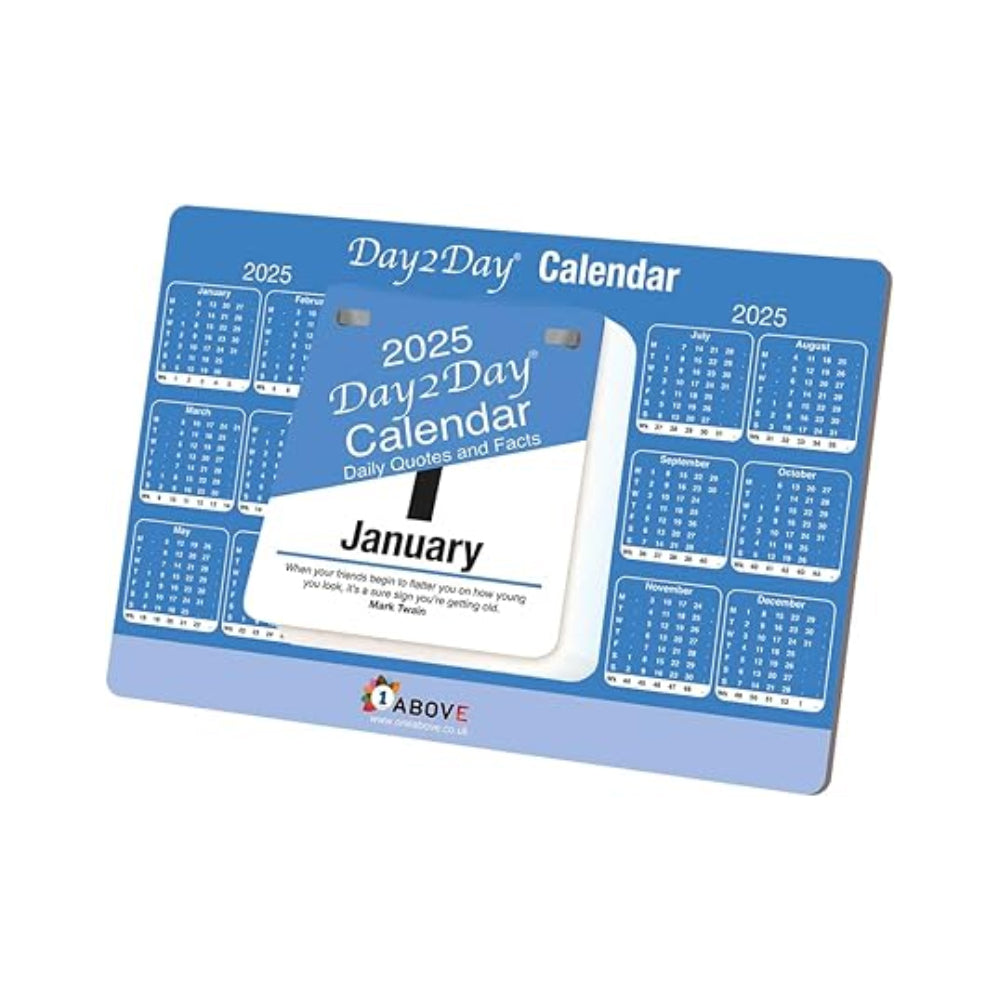 2025 Day To Day Desk Top Stand Up Tear Off Block Calendar