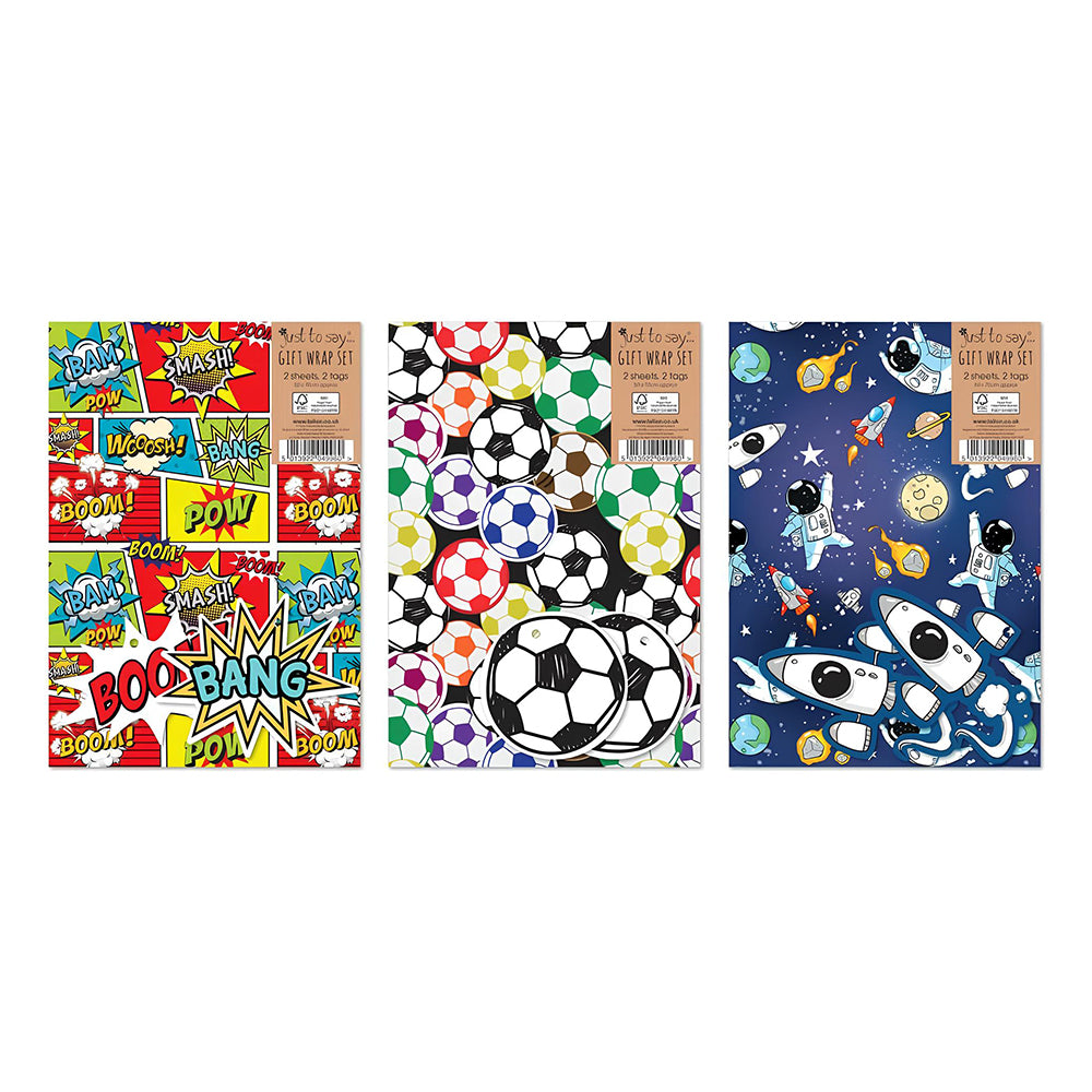 Birthday Wrapping Paper - For Boys