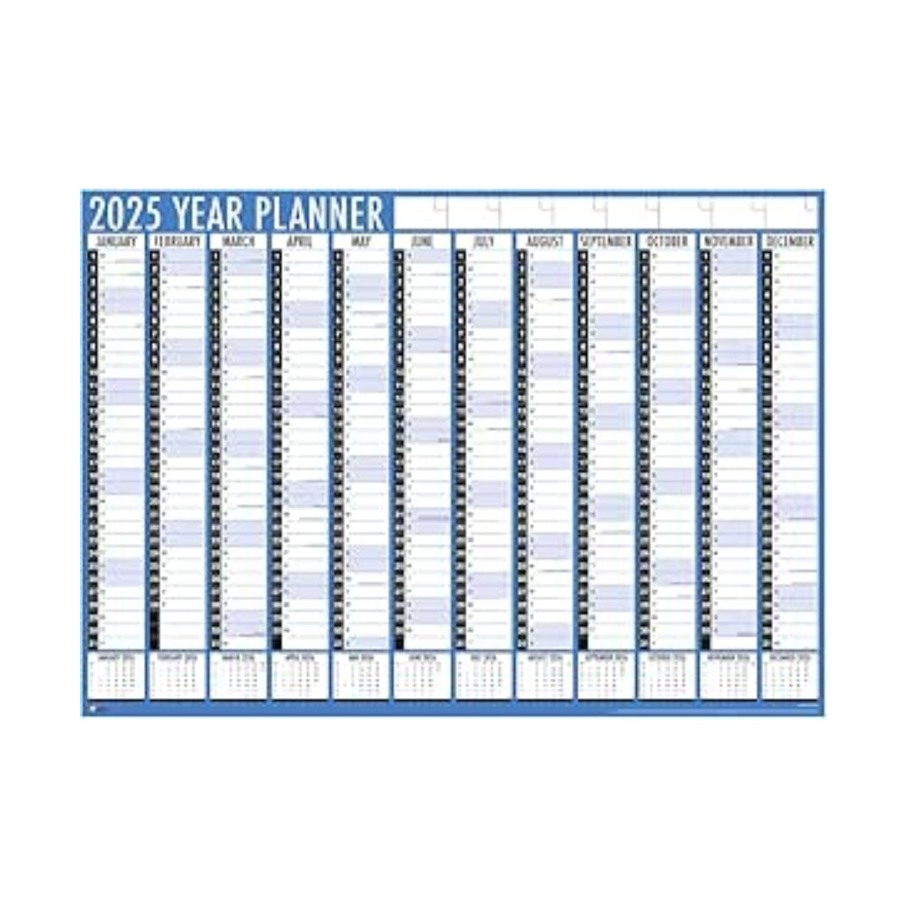 2025 A1 Large Wall Planners - Blue