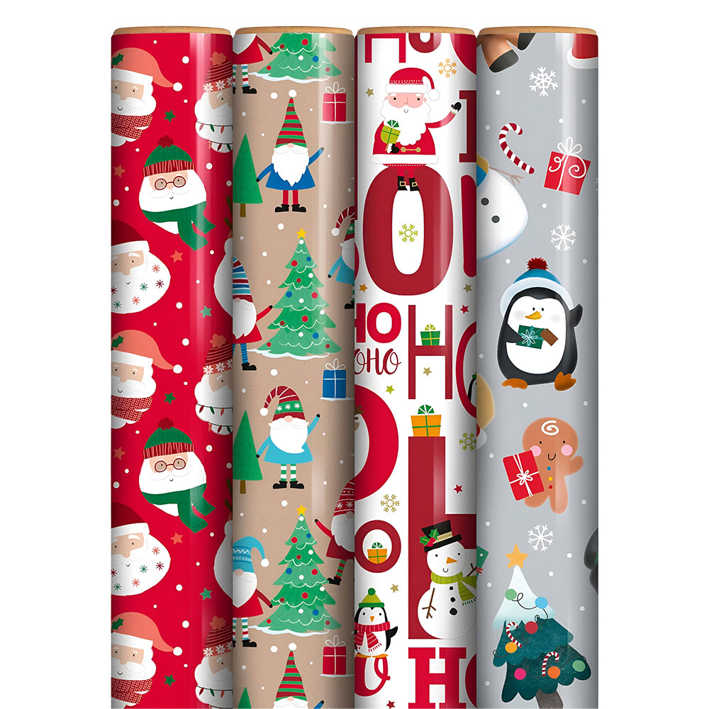 Cute Christmas Character Gift Wrapping Paper Roll