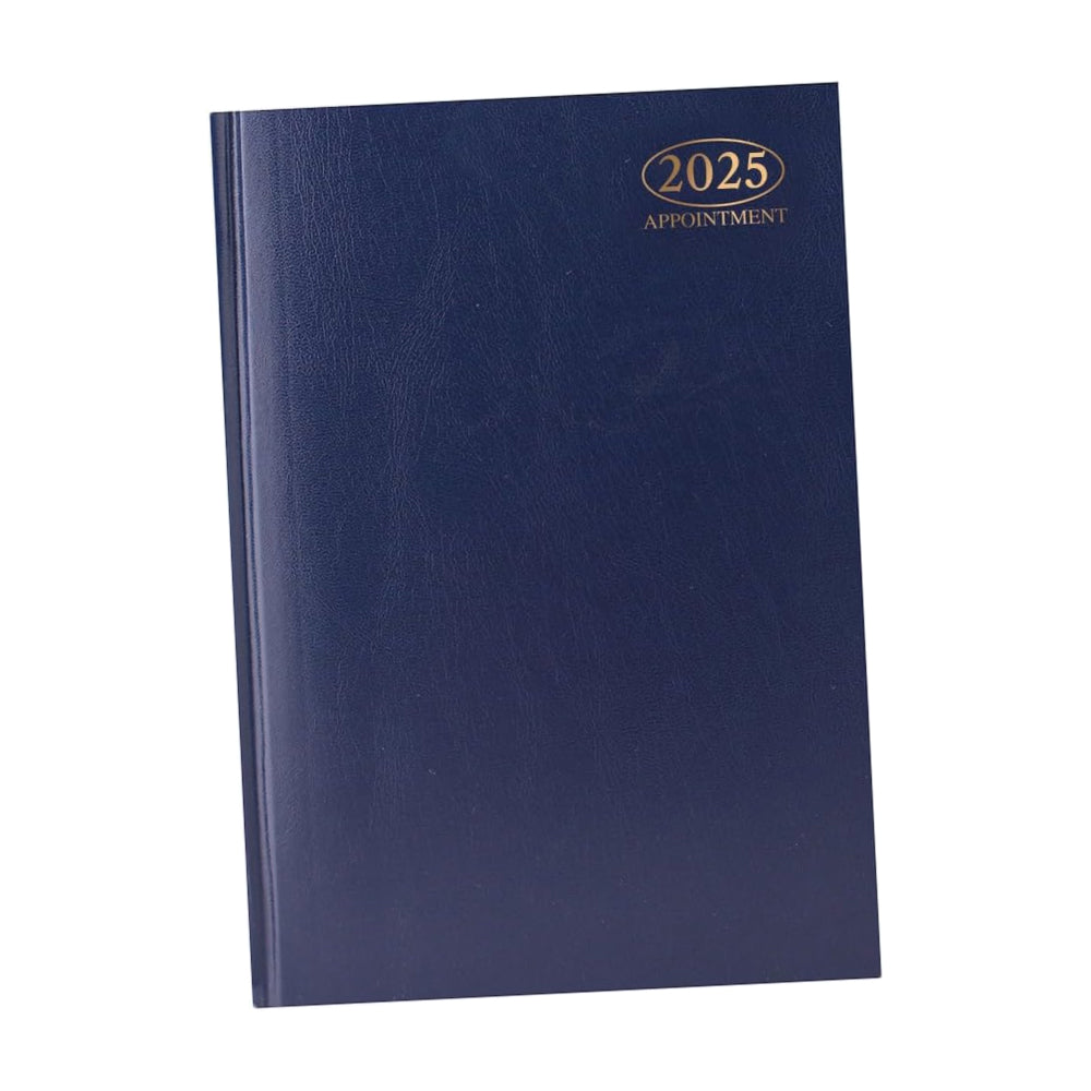 2025 A5 Day to Page Appointment Diary - Blue