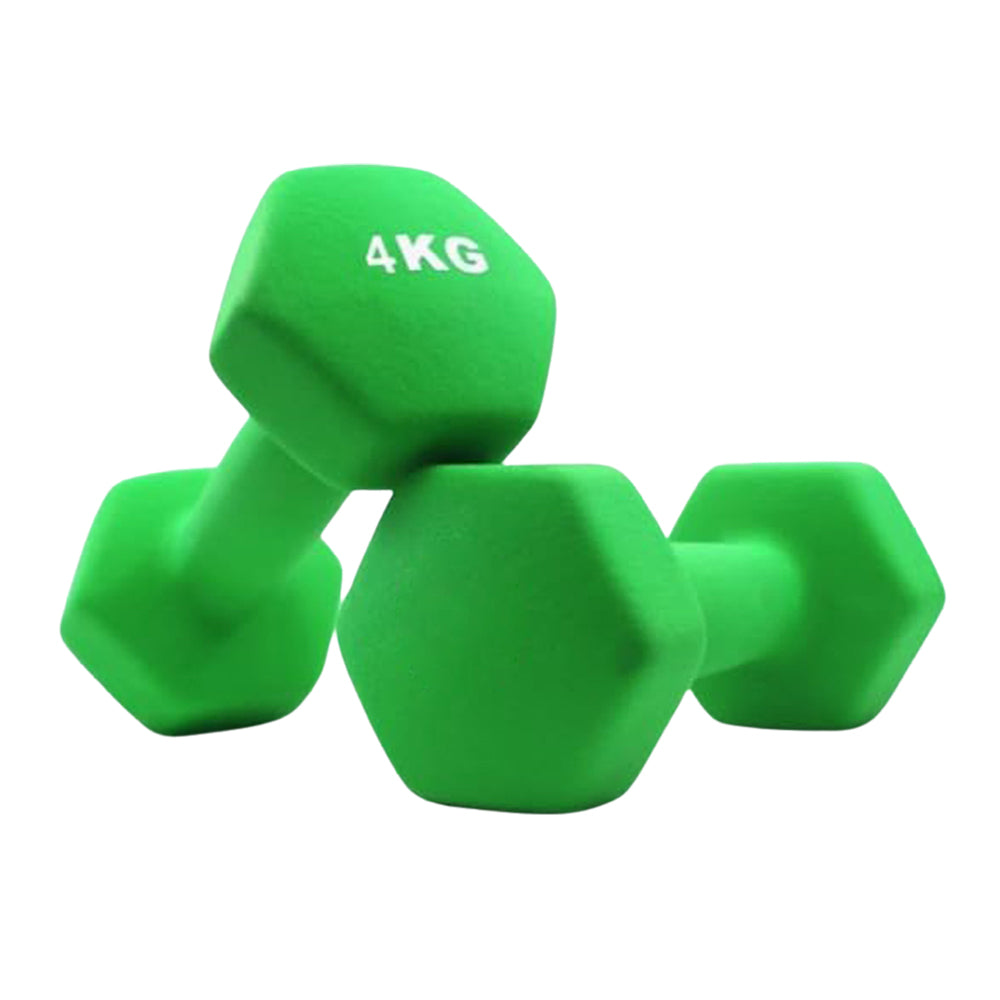 4kg Neoprene Dumbbell Set