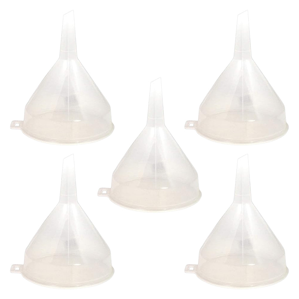 5 Pack Clear Plastic Funnel