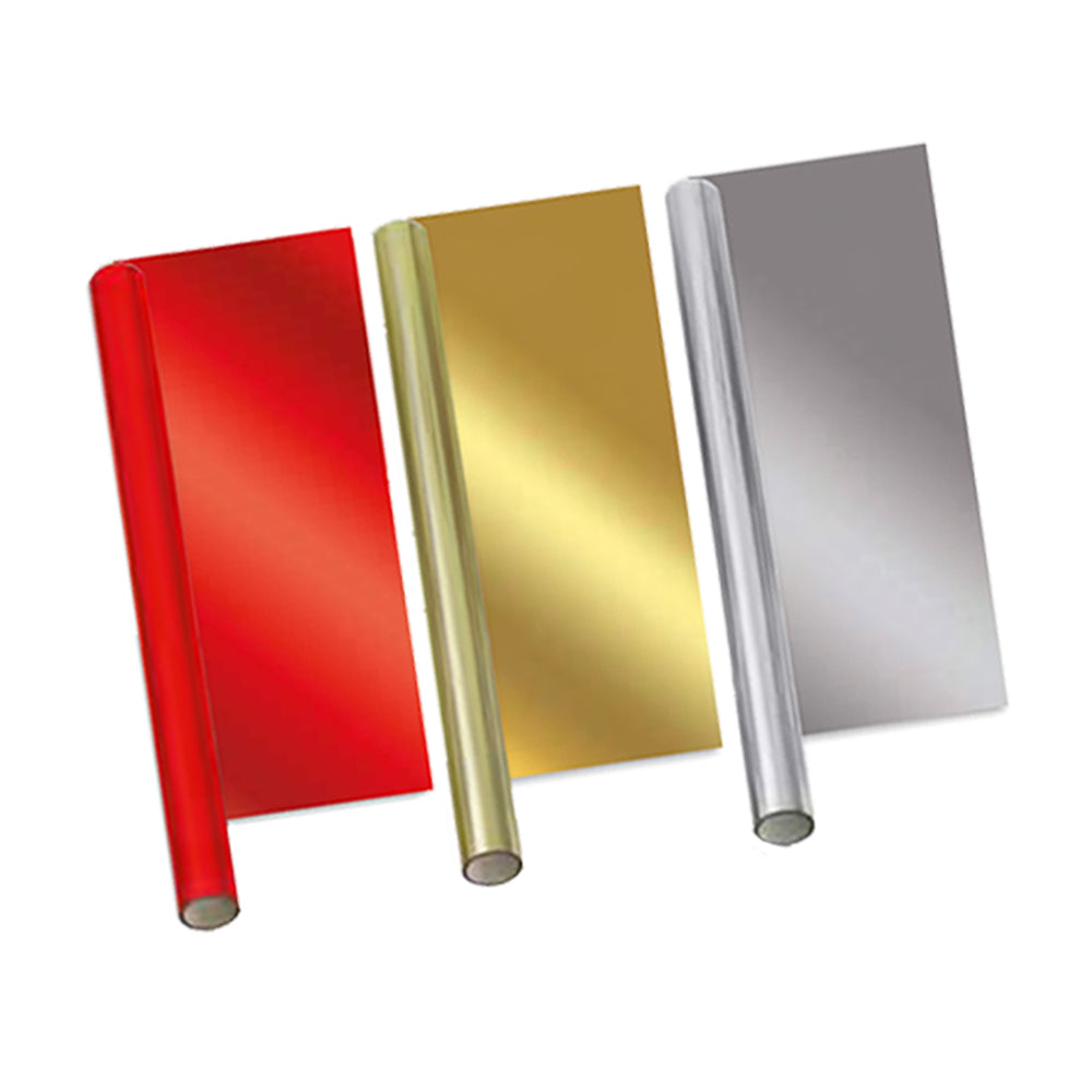 3 Pack Of Foil mixed Wrapping Paper Rolls