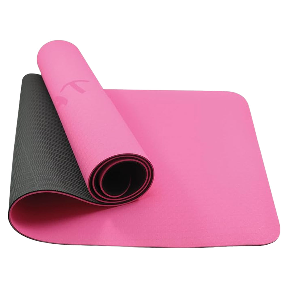 Pink & Black TPE Yoga & Fitness Mat