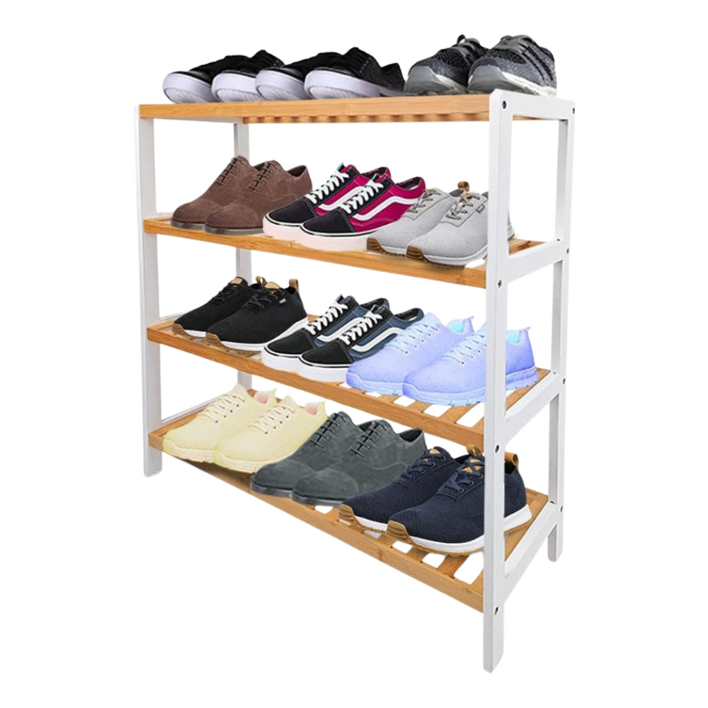4 Tier Bamboo Shoe Rack