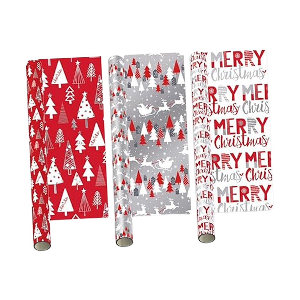 4M Red Wrapping Paper Roll 