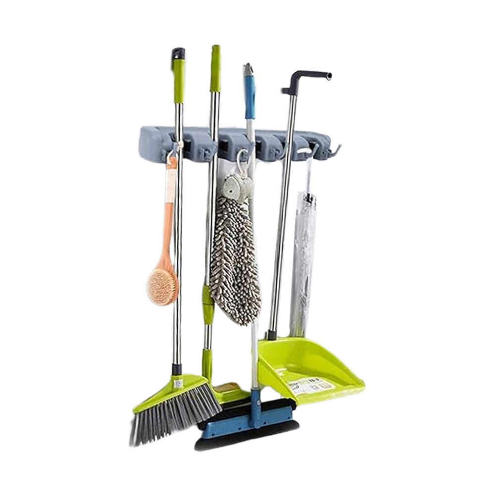 Durable Wall Mounted Mop & Broom Organizer