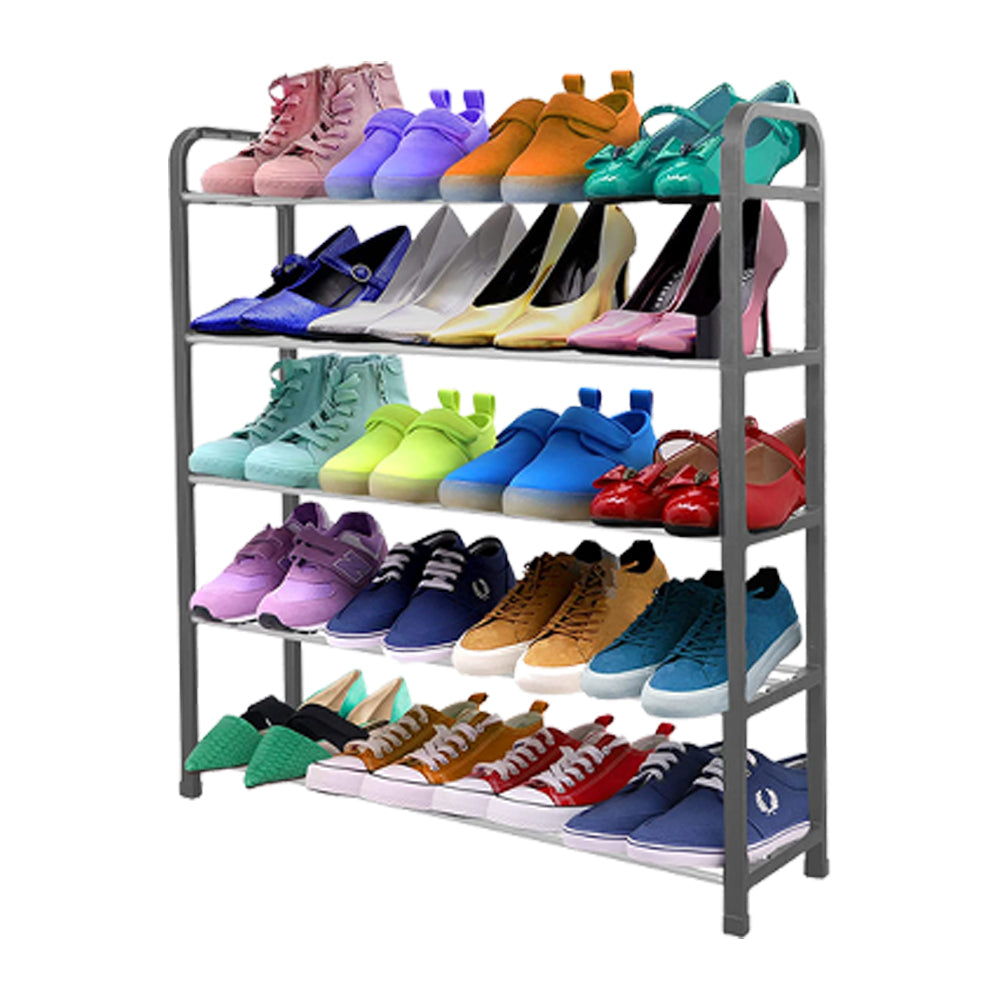 5 Tier Shoe Rack Grey Color
