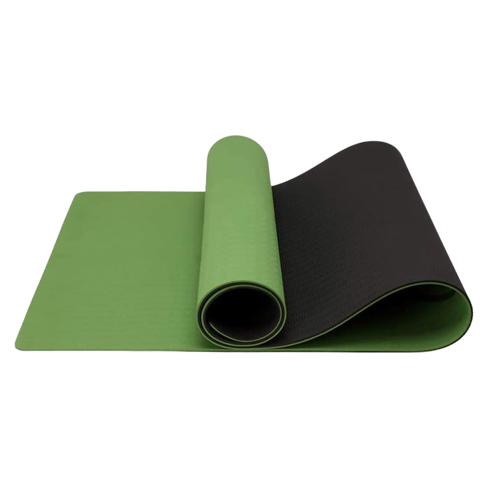 Green & Black TPE Yoga & Fitness Mat