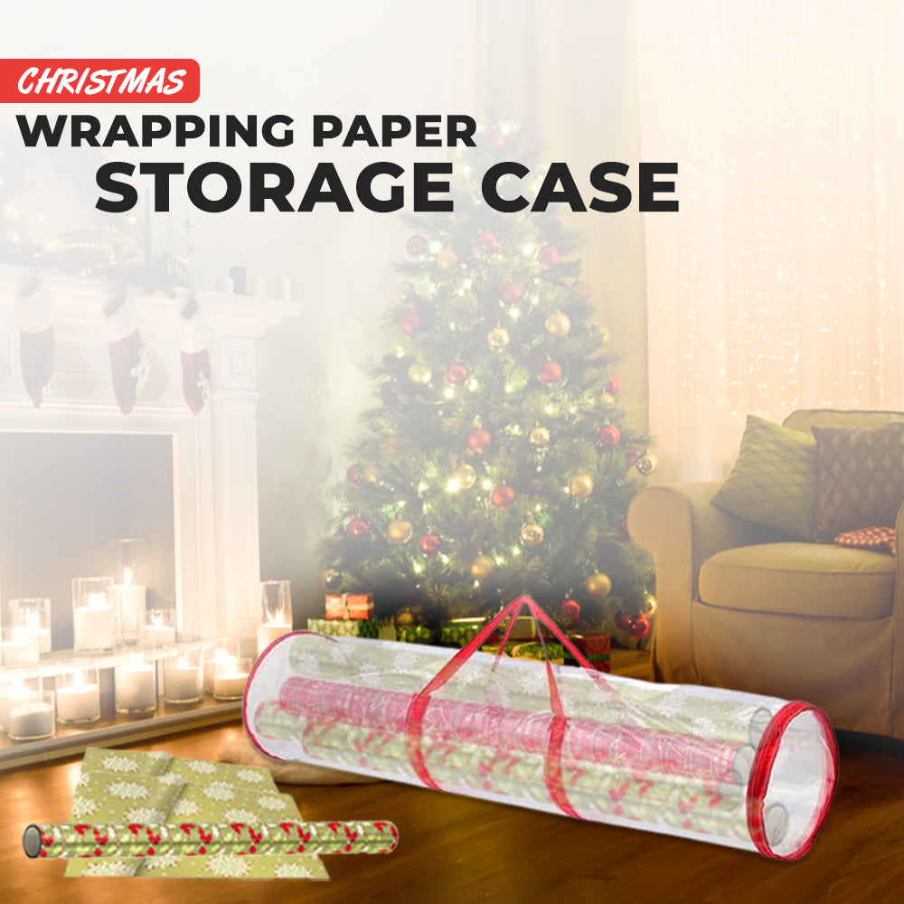 Clear PVC Wrapping Paper Storage Bag