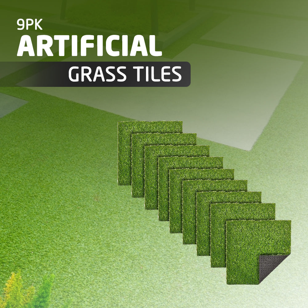 9 PK Artificial Grass Tiles