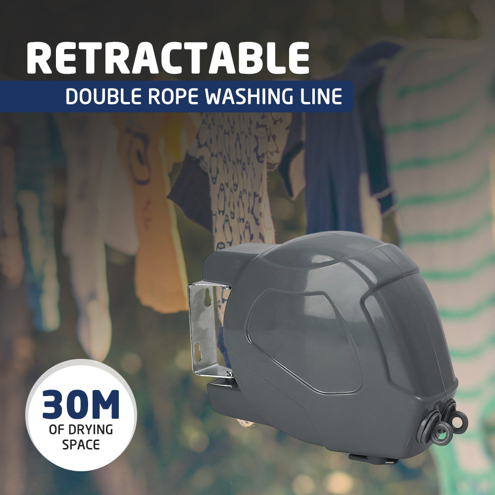Double Retractable Washing Line