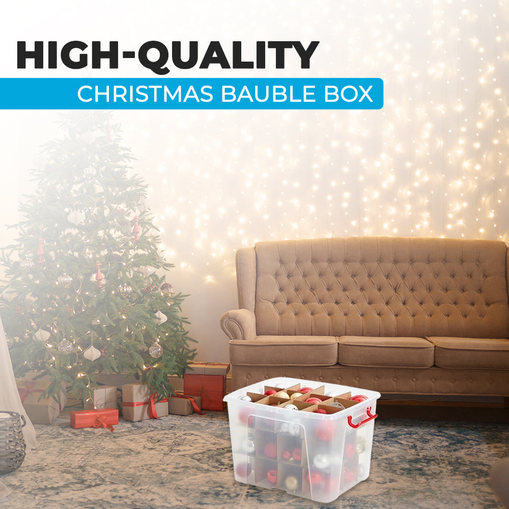 Christmas Bauble Storage Box with 36 Dividers