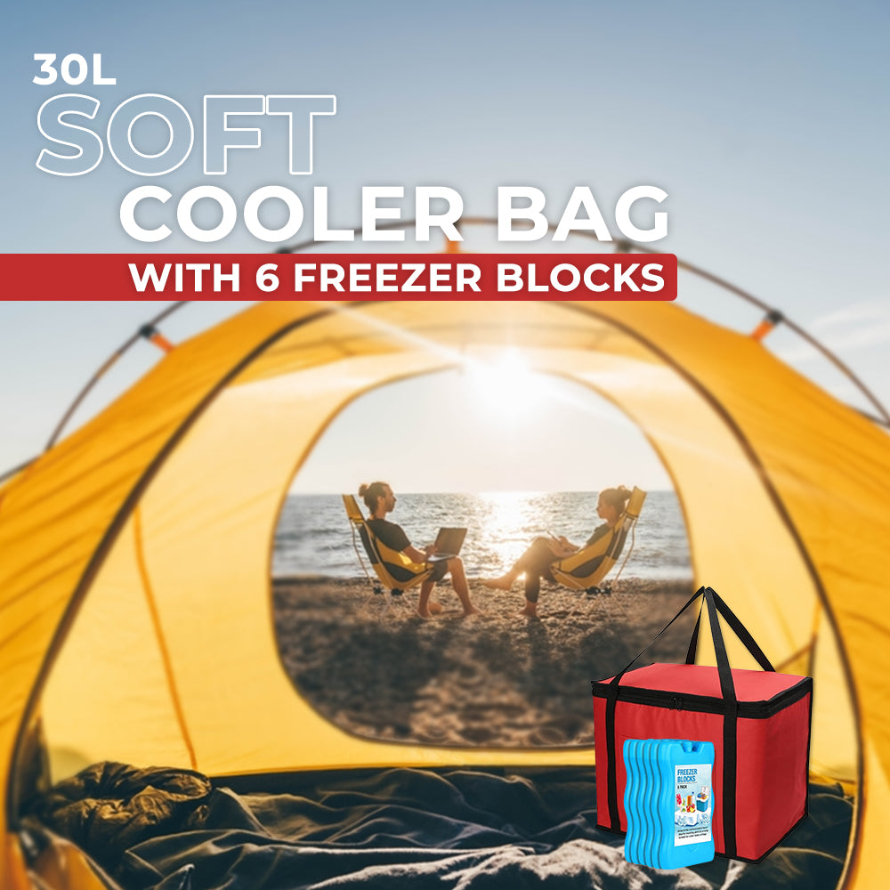 Cooler Bag With Freezer Blocks