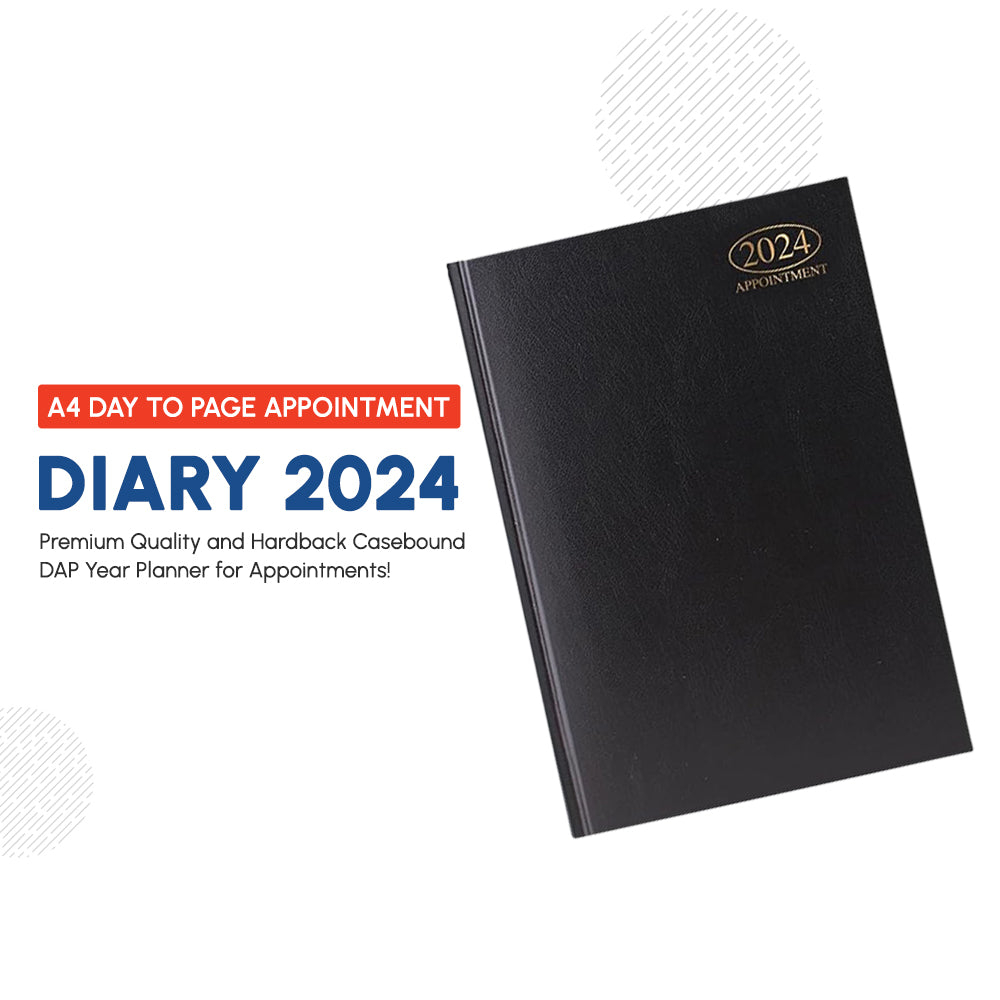 A4 Day to Page Appointment Diary