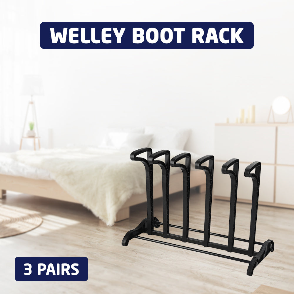 3 Pairs Welly Boot Rack