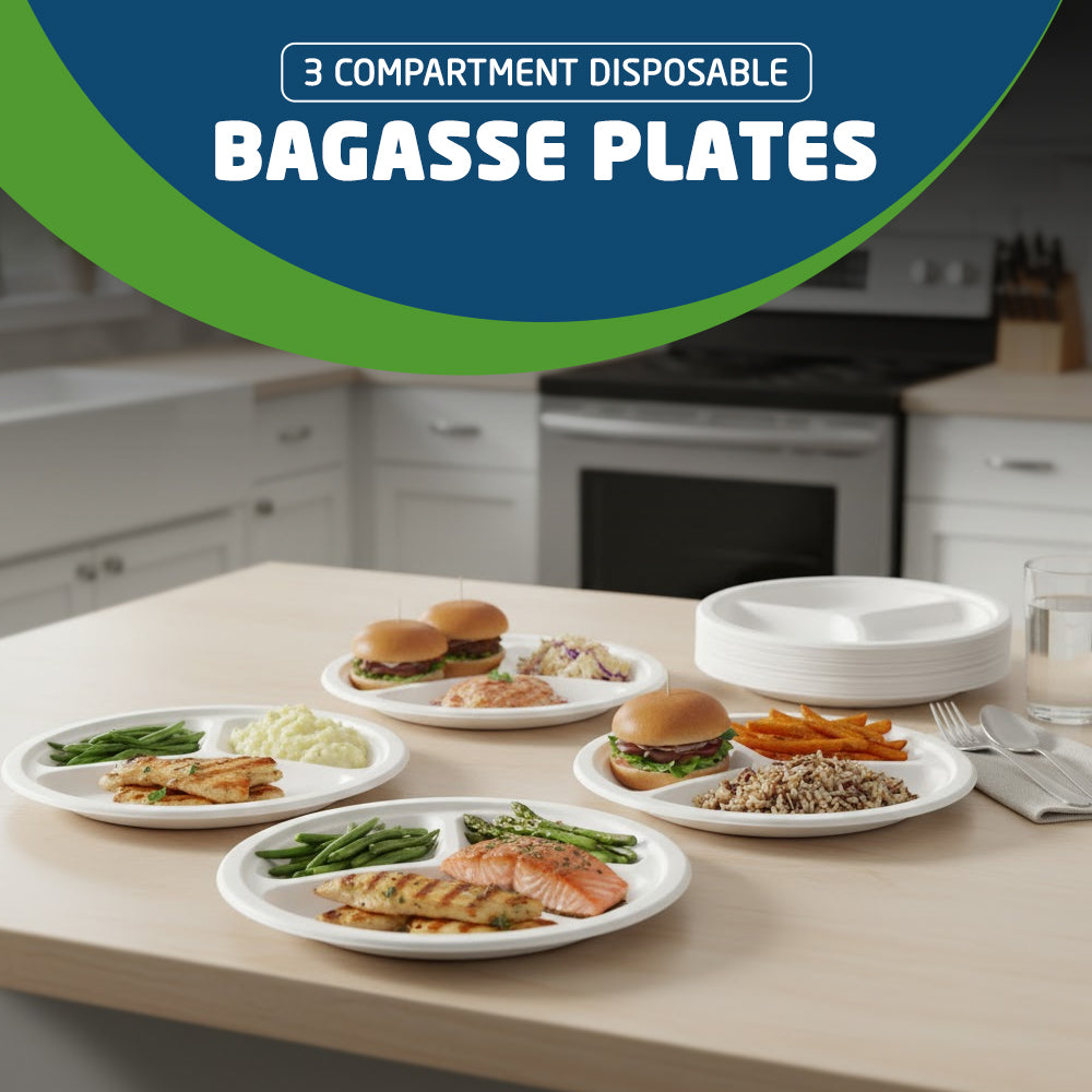 Disposable Bagasse Plates
