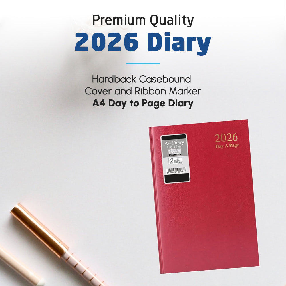 2026 A4 Day-to-Page Diary