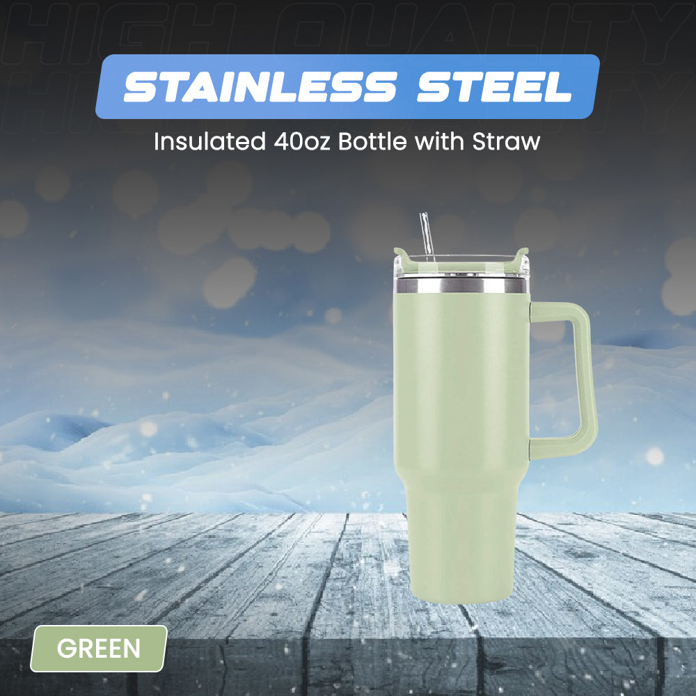 Green Stainless Steel Insulated Bottle