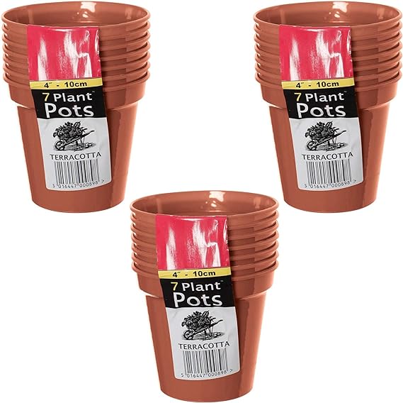 3 Pack of 7 Garden pots