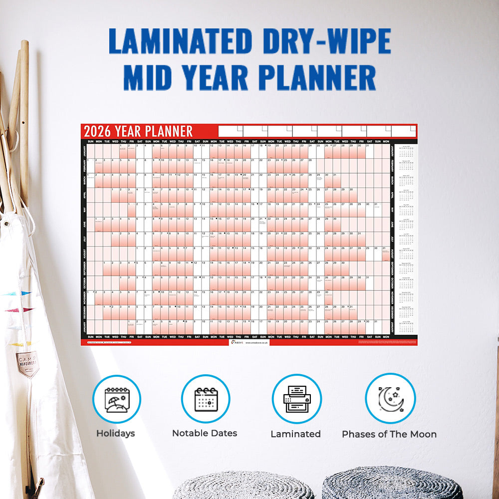2026 Year A1 Stratified Wall Calendar
