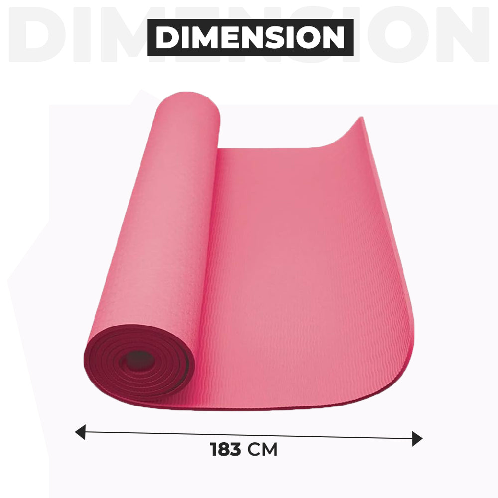 Dimension of Pink Yoga Mat
