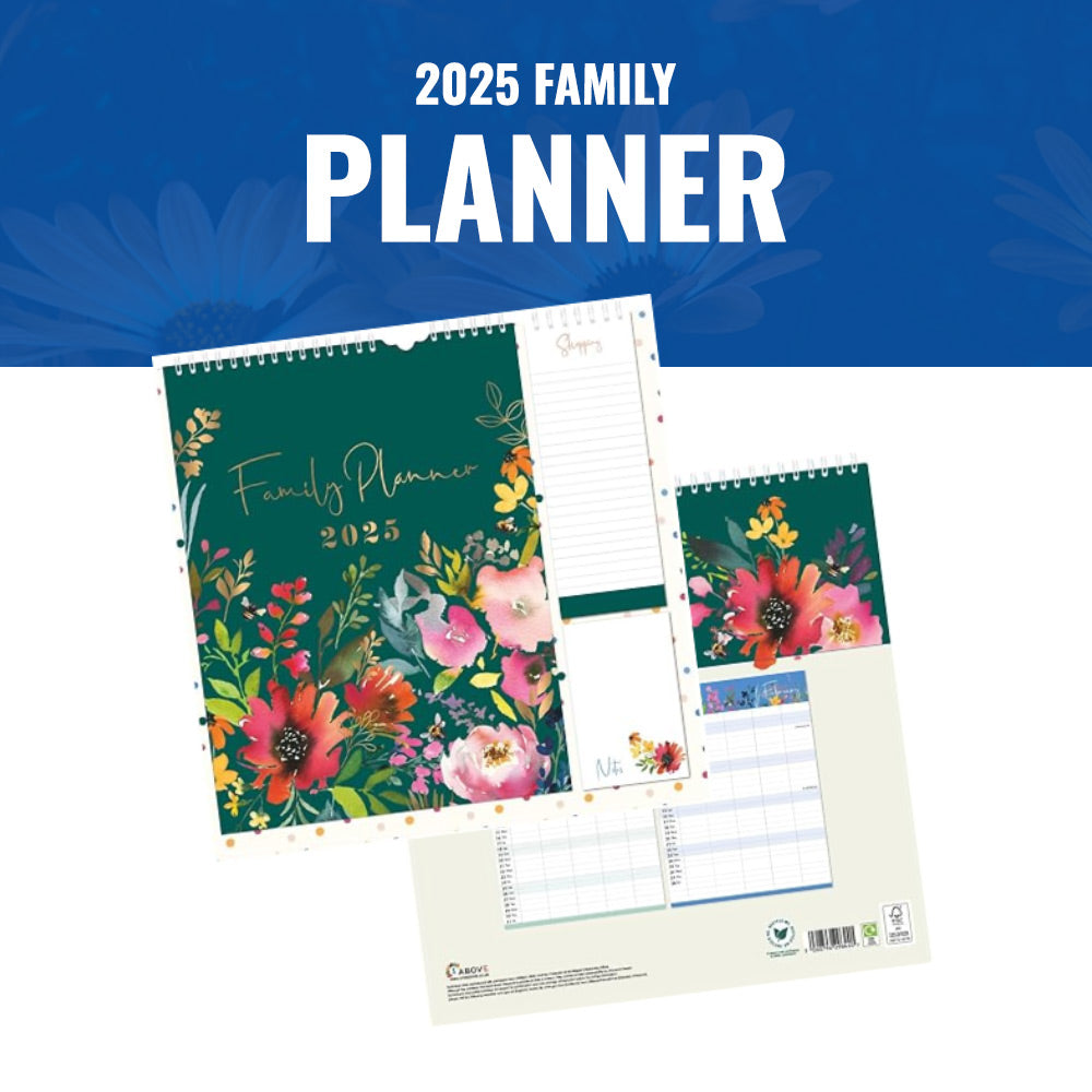 2025 Family Planner - Flower Pattern