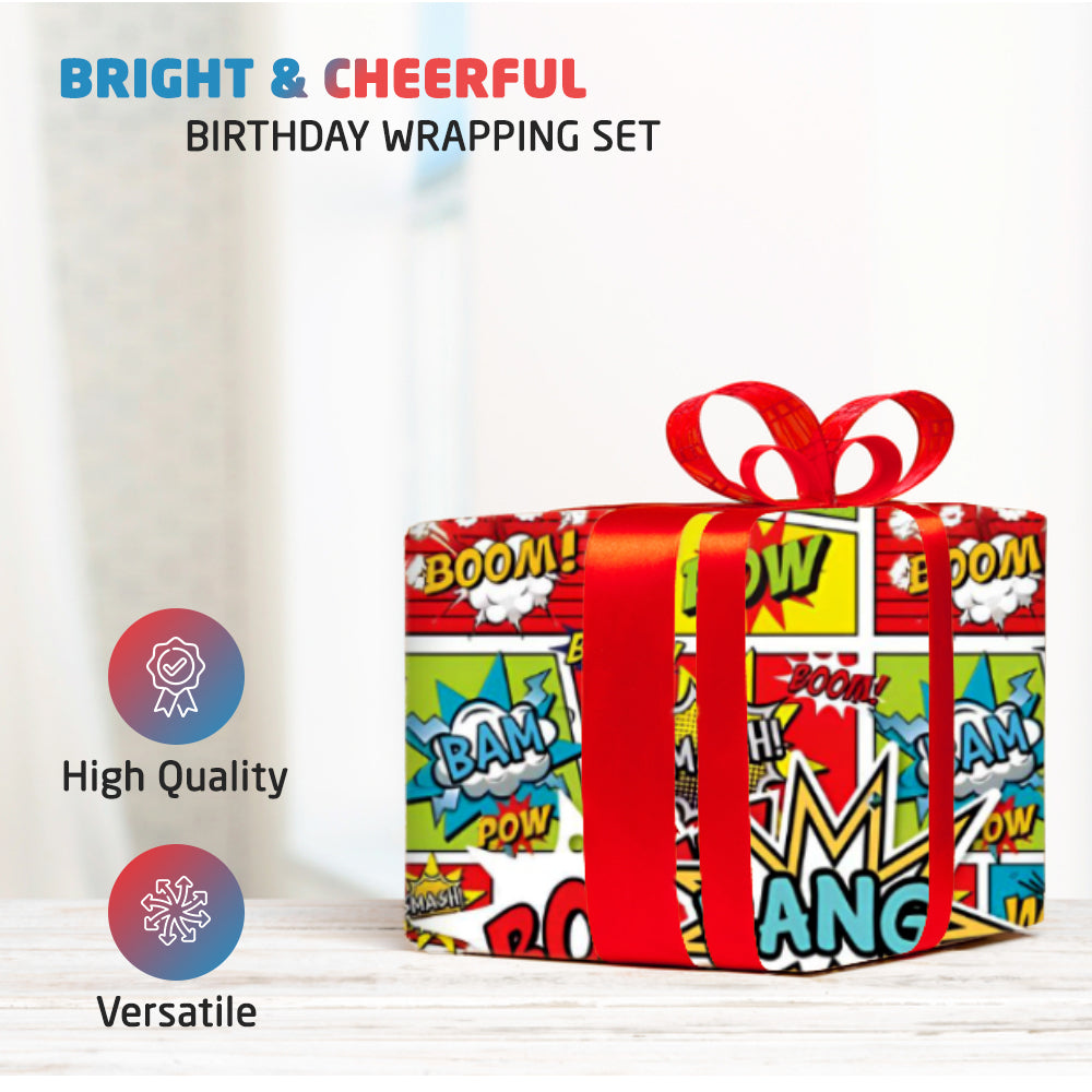 Birthday Wrapping Paper - For Boys