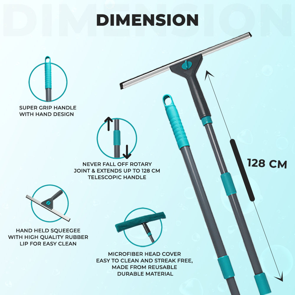 Dimension Of Telescopic Window Cleaning Kit
