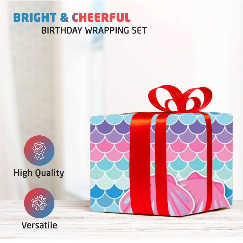 Birthday Wrapping Paper - For Girls