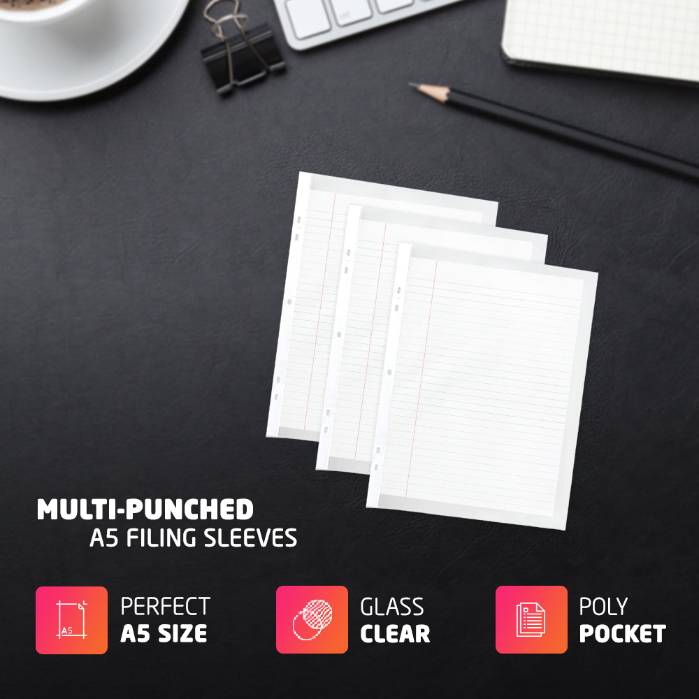 45 Micron A5 Plastic Wallets