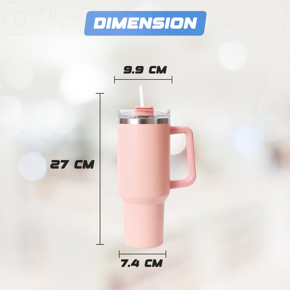 Pink Stainless Steel Insulated Bottle - Dimension