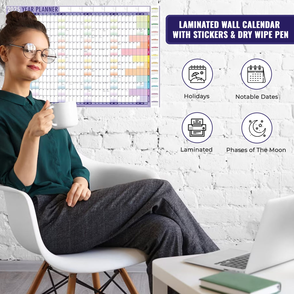 2025 Year Wall Planner A1 Large