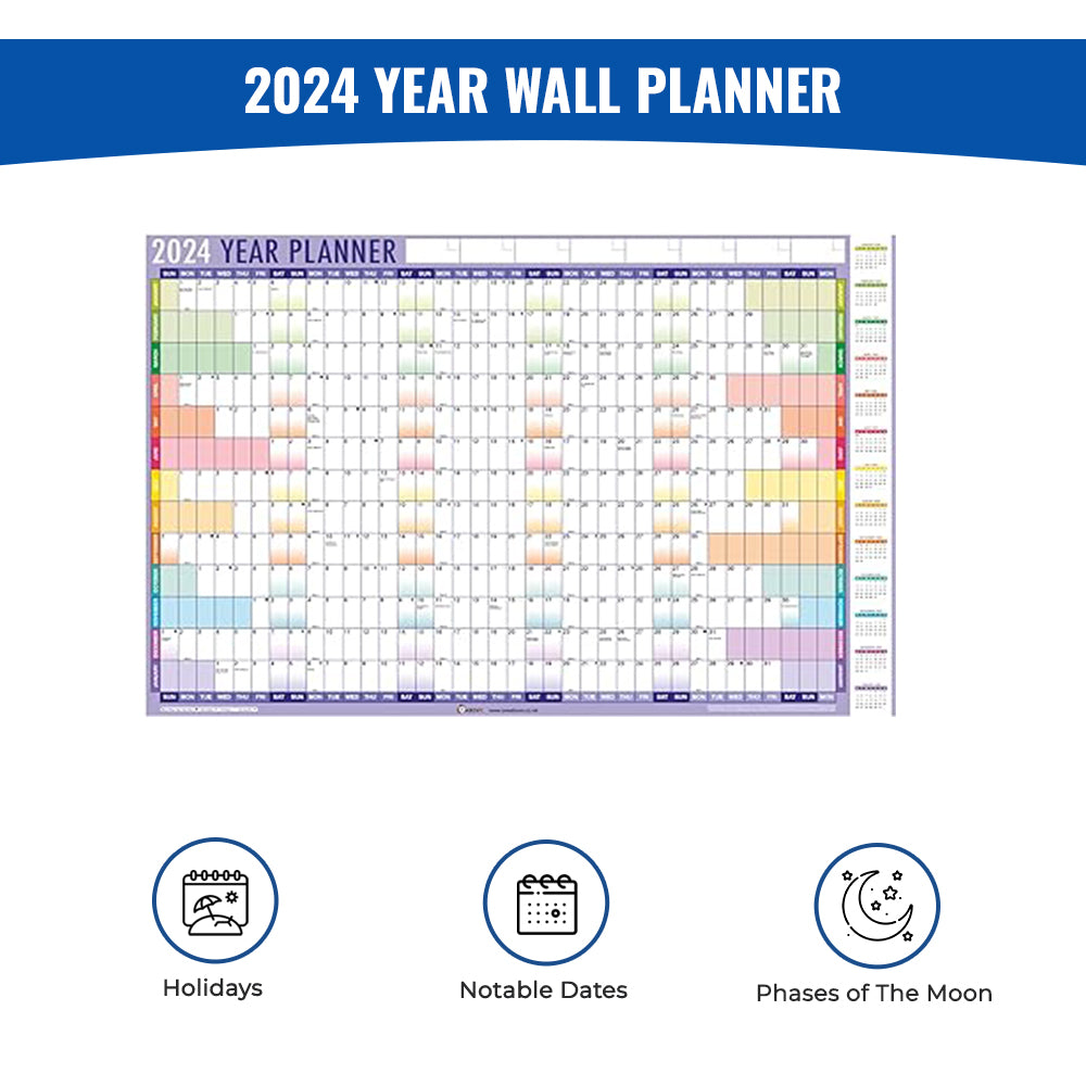 A1 Laminated Wall Calendar