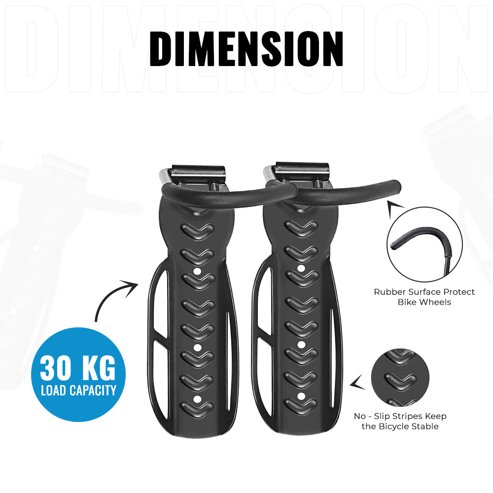 Dimension of Wall Mounted Bicycle Hanger