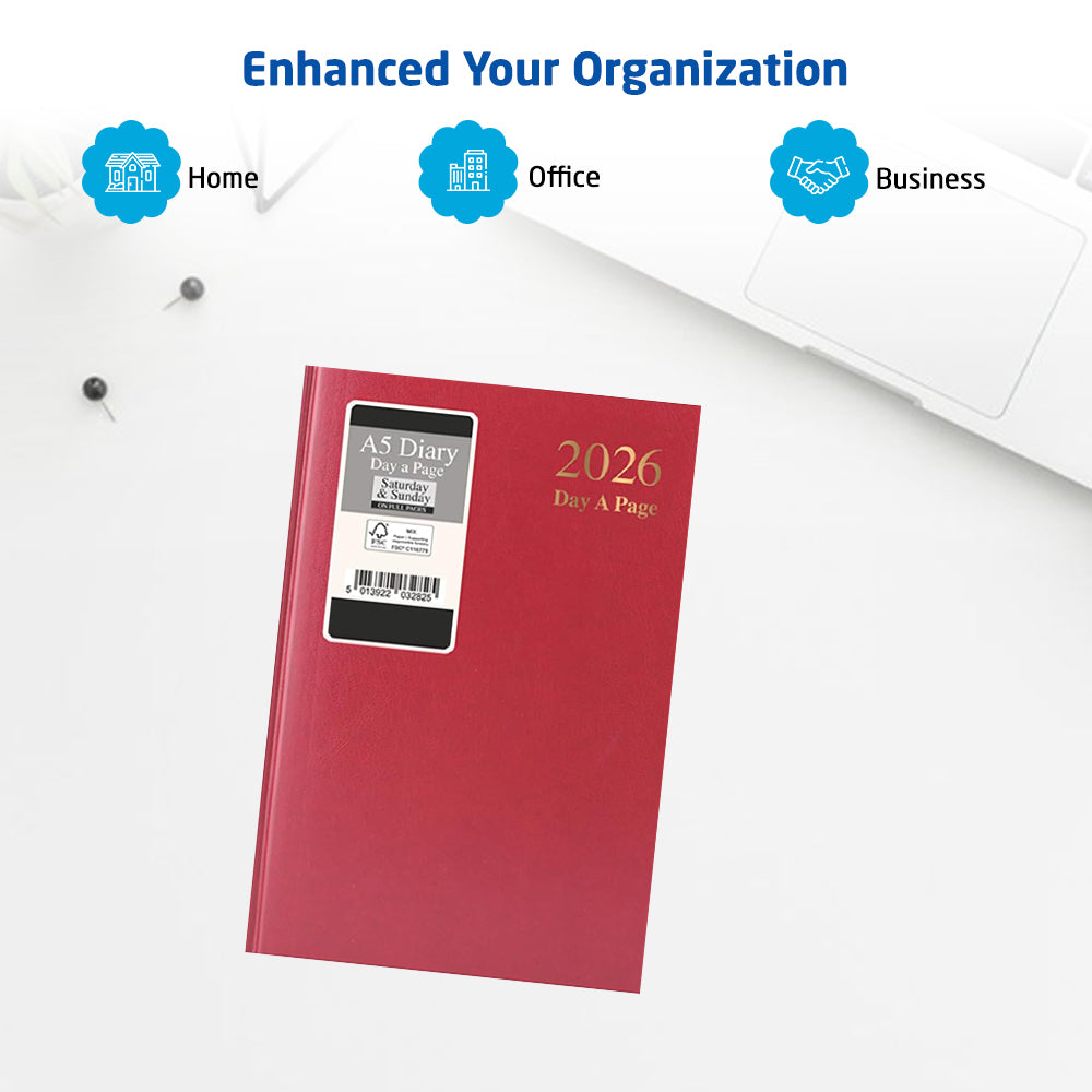 2026 A5 Day-to-Page Diary