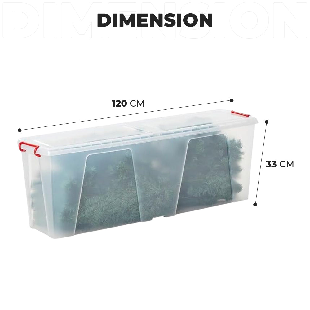 Dimension of 8 Ft Tall Christmas Tree Storage Box with Latching Handles