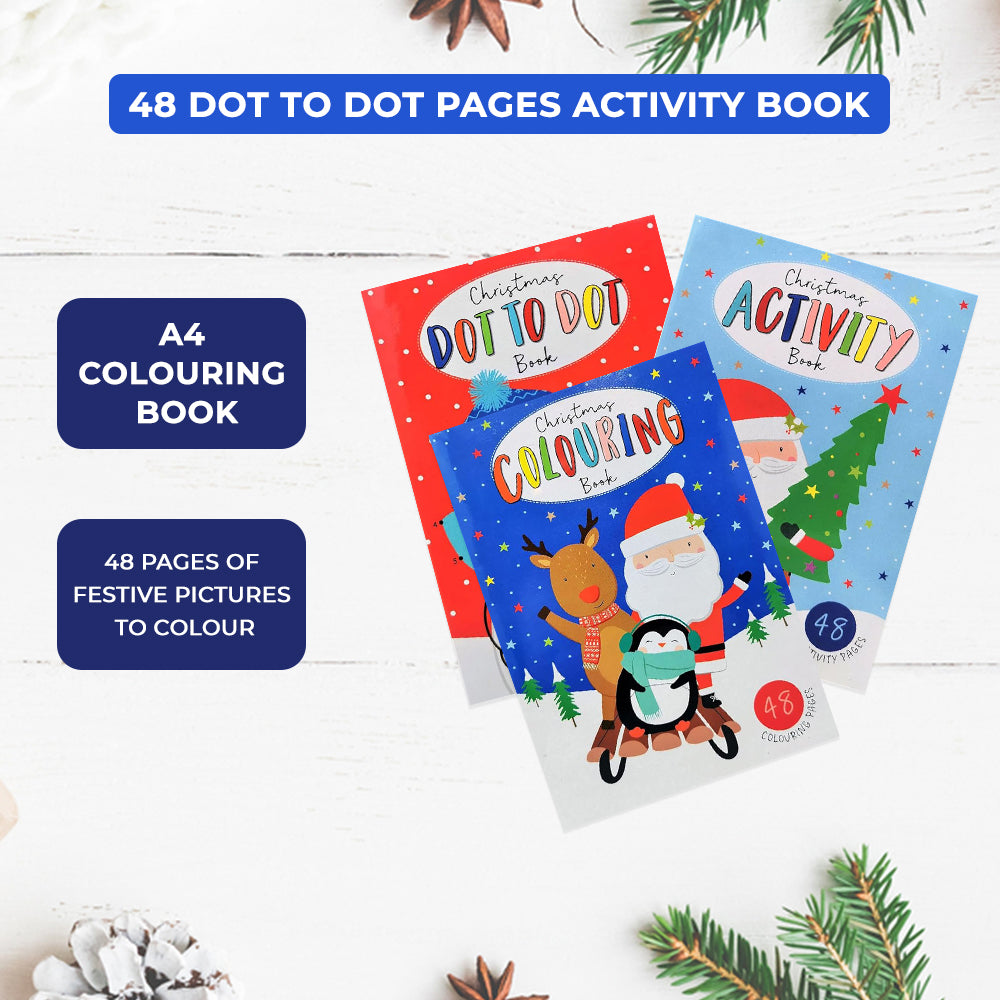 Set of 3 Christmas Activity Books