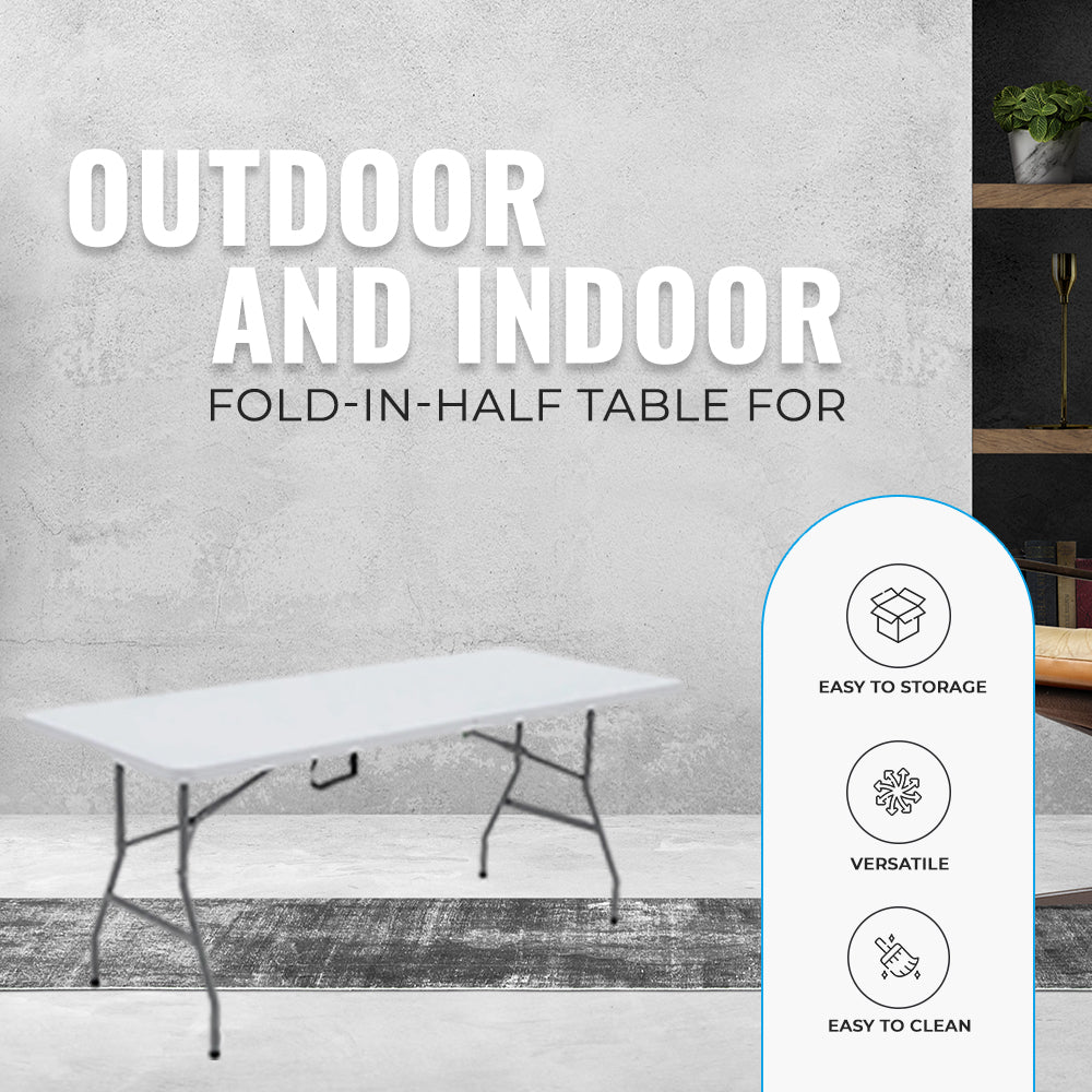 White Heavy Duty Folding Table 