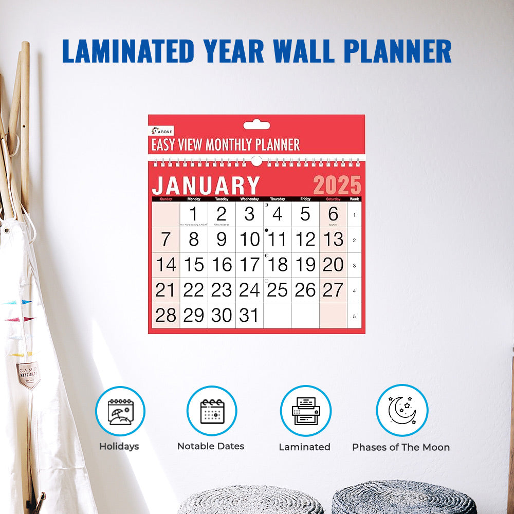 2025 Easy View Calendar