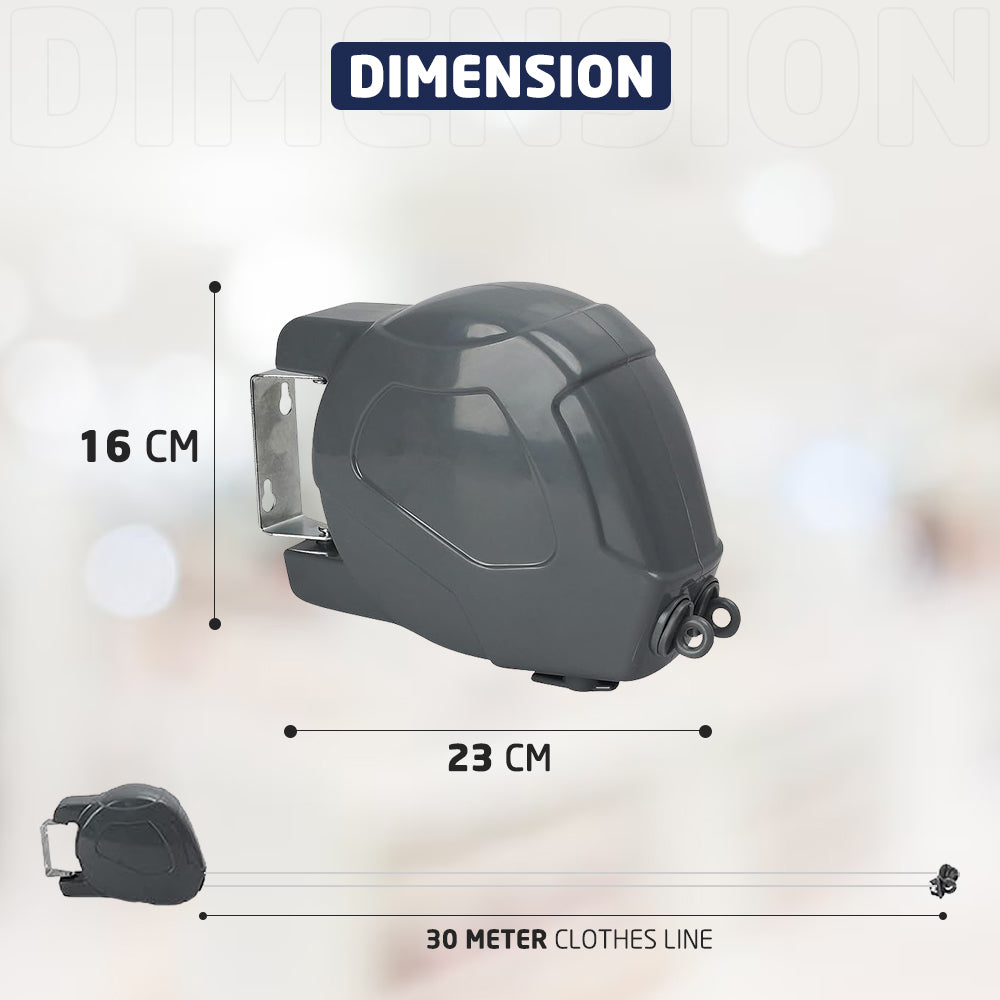 Dimension of Double Retractable Washing Line