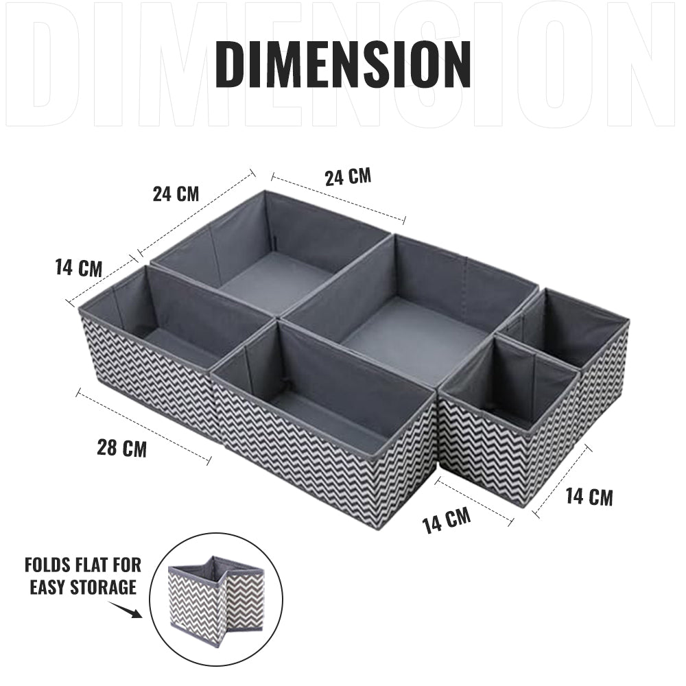 Dimension of Collapsible Clothes Drawer Organizers