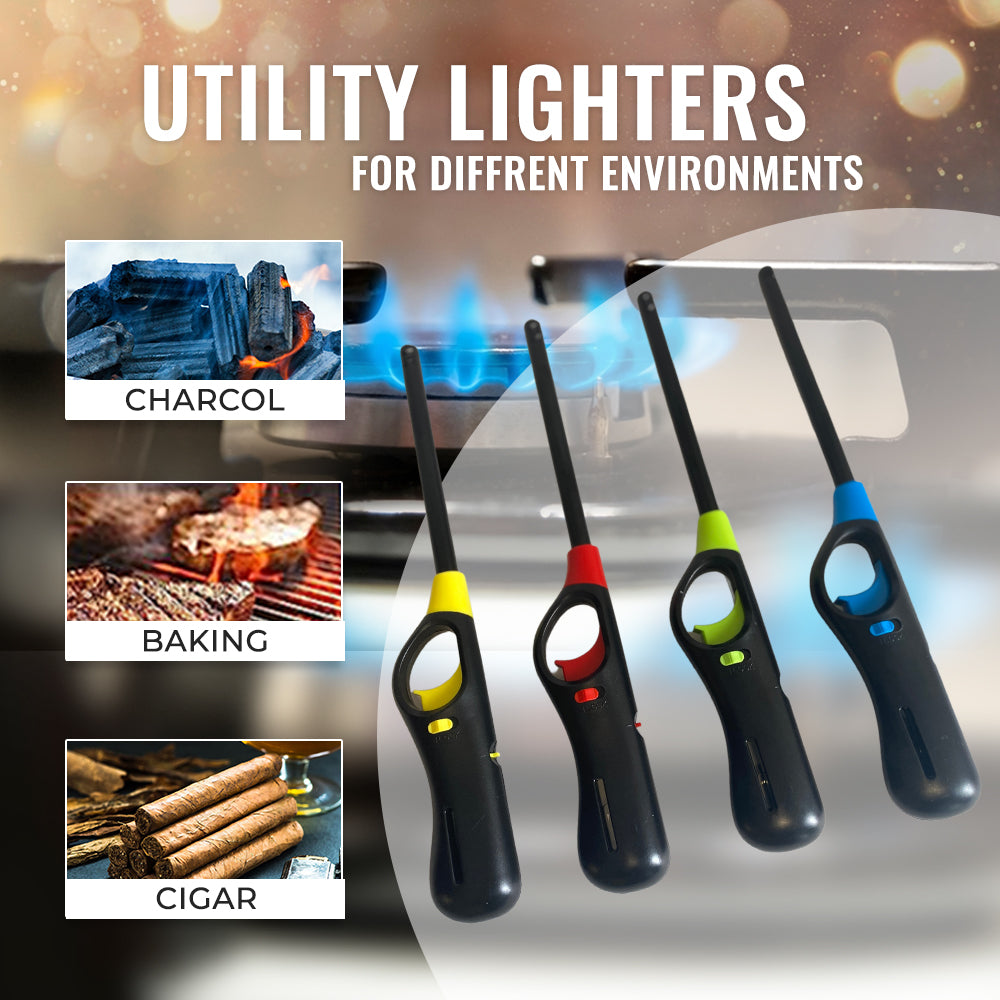 Refillable Safety Gas Utility Lighters