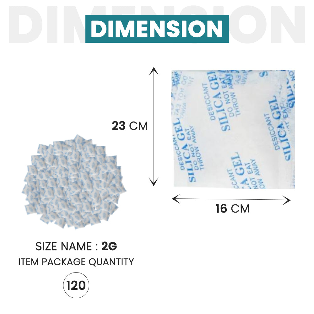 2G - 120 Pkt Moisture Absorbing Sachets