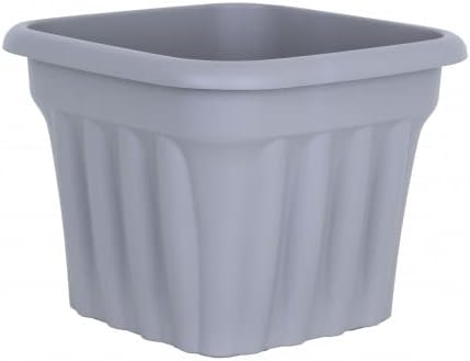Gray Square planter